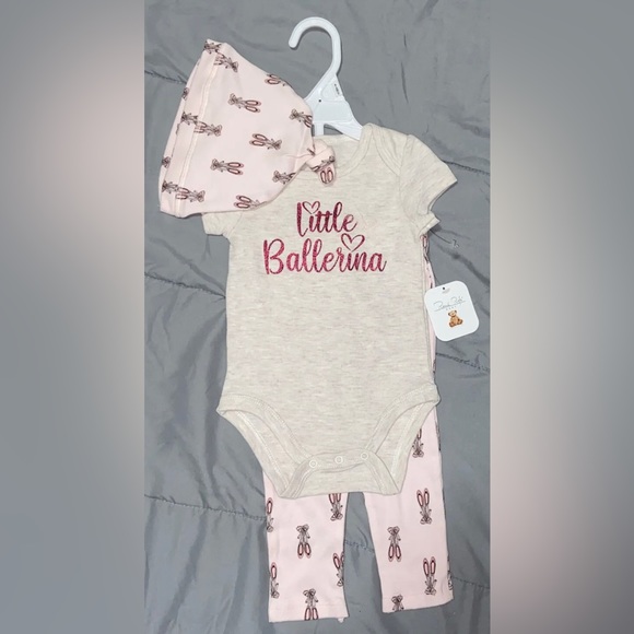 Baby Girl Ballerina 3 Piece Outfit Size: 6/9Months - Picture 1 of 2